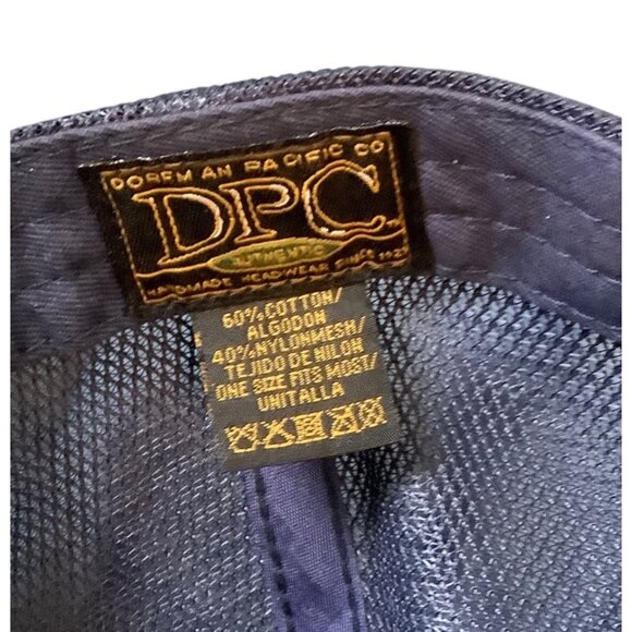 Dorfman Pacific "Captain" Leaf Embroidered Mesh Trucker Hat Cotton Blend OS - Picture 4 of 4